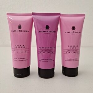 Harris & Holmes London MADE IN ENGLAND Hand Cream, Pomegranate Plum Rhubarb